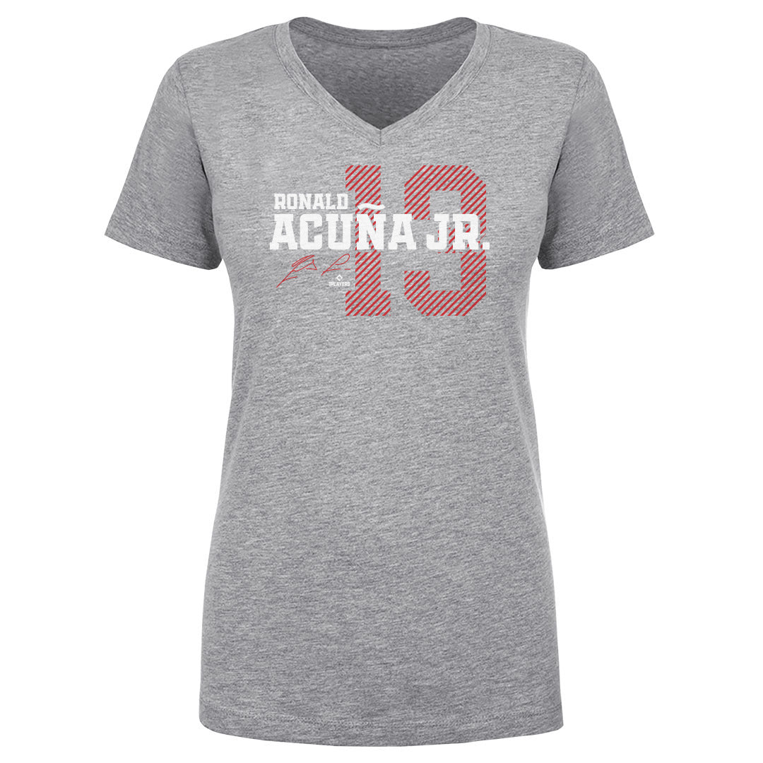 Ronald Acuna Jr. Women's V-Neck T-Shirt | 500 LEVEL