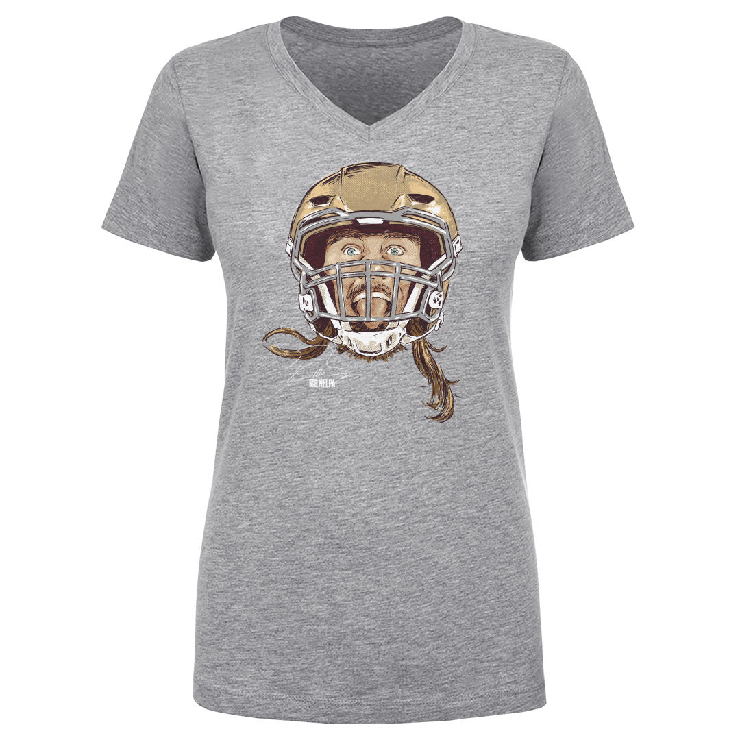 George Kittle Women's V-Neck T-Shirt | 500 LEVEL