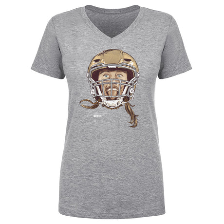 George Kittle Women's V-Neck T-Shirt | 500 LEVEL