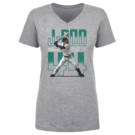 Julio Rodriguez Women's V-Neck T-Shirt | 500 LEVEL