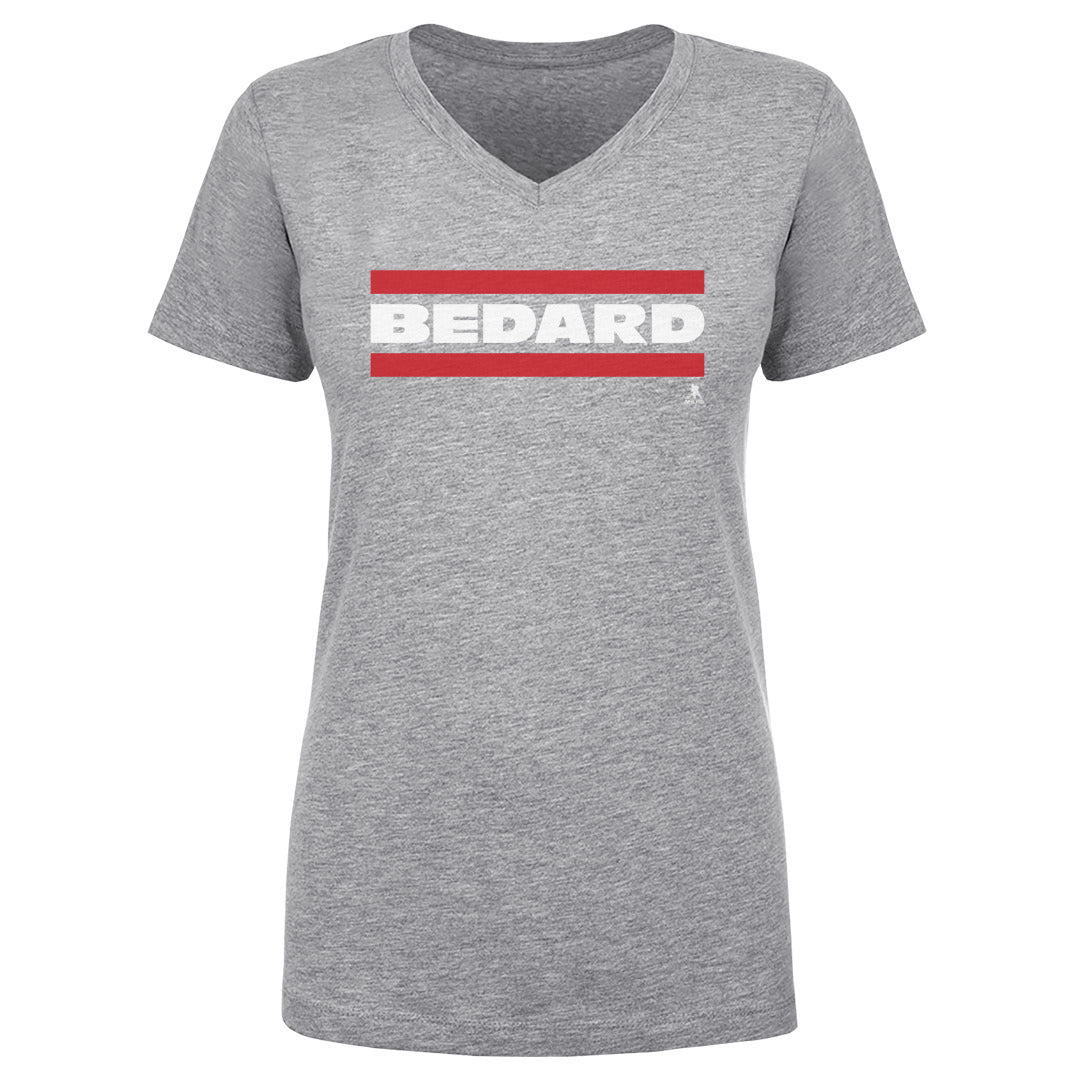 Connor Bedard Women's V-Neck T-Shirt | 500 LEVEL