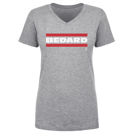 Connor Bedard Women's V-Neck T-Shirt | 500 LEVEL