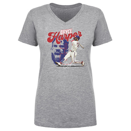 Bryce Harper Women's V-Neck T-Shirt | 500 LEVEL