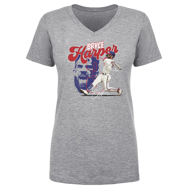 Bryce Harper Women's V-Neck T-Shirt | 500 LEVEL