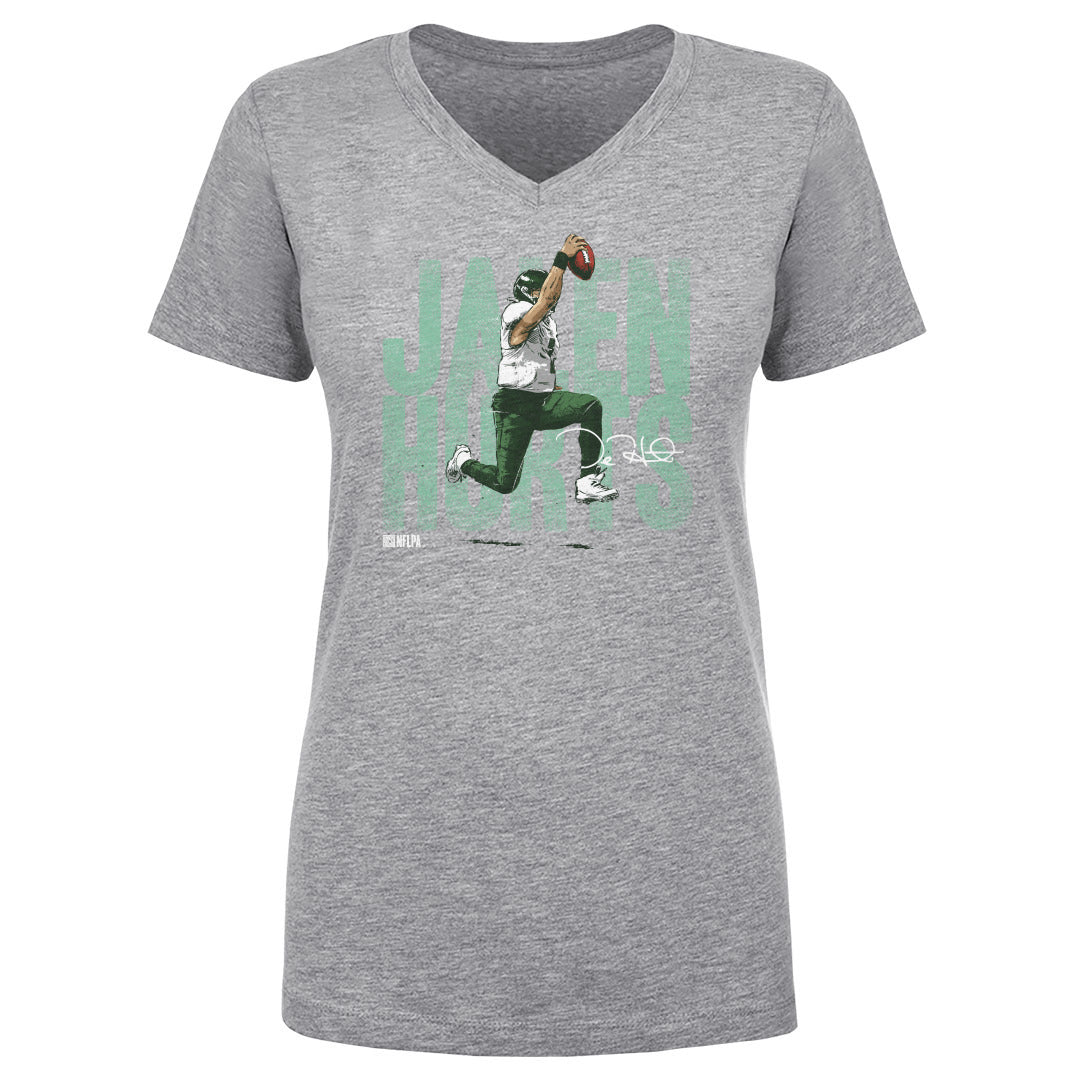 Jalen Hurts Women's V-Neck T-Shirt | 500 LEVEL