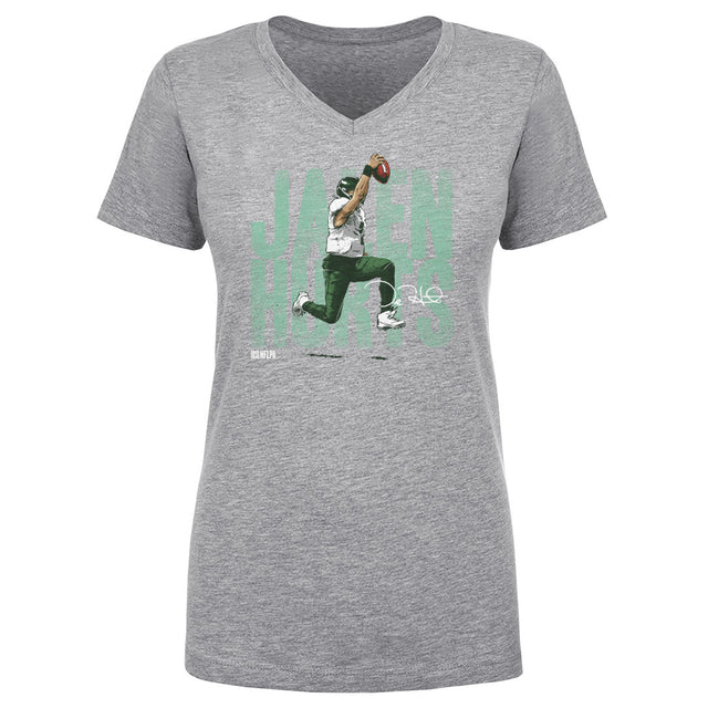 Jalen Hurts Women's V-Neck T-Shirt | 500 LEVEL
