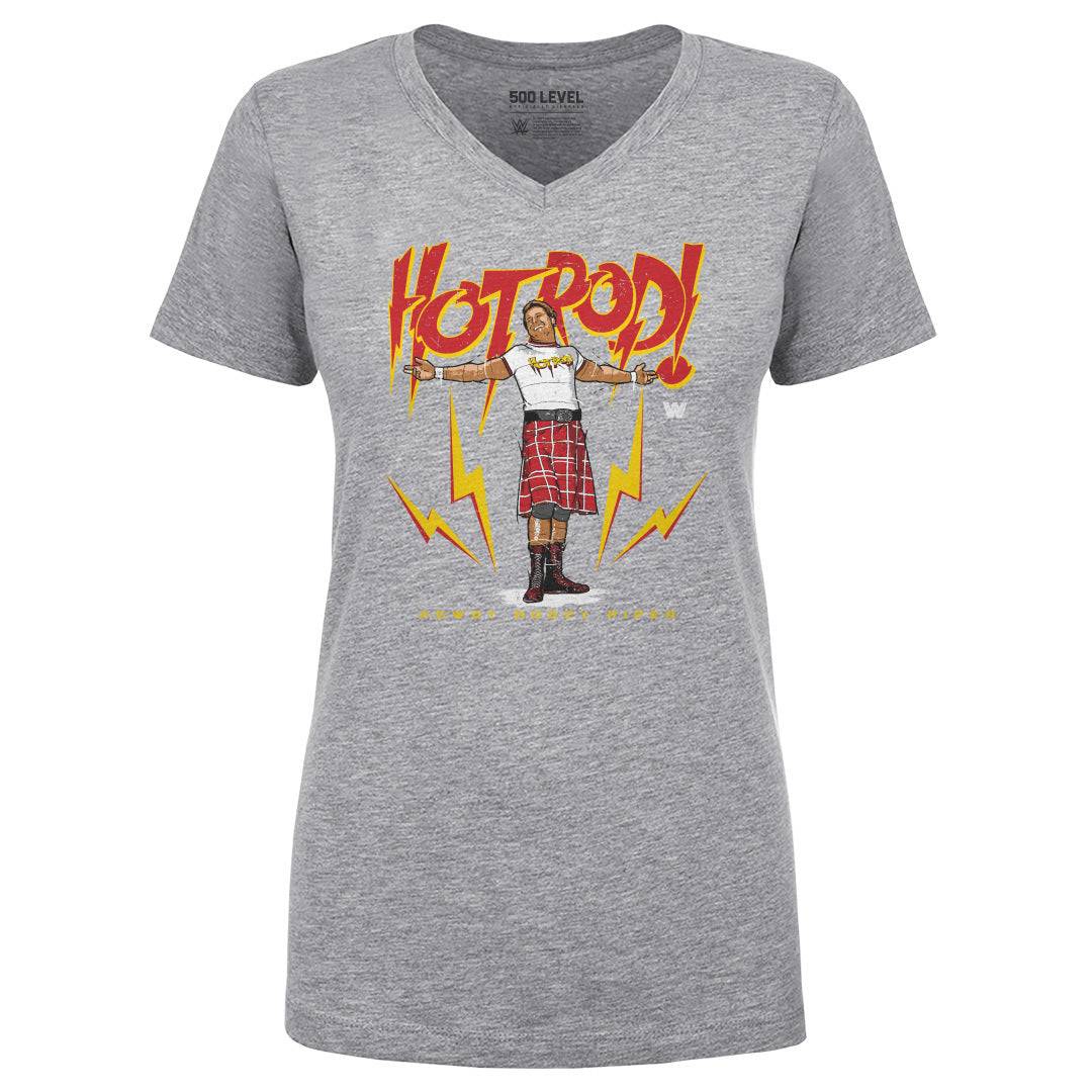 Roddy Piper Women's V-Neck T-Shirt | 500 LEVEL