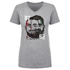 Jason Kelce Women's V-Neck T-Shirt | 500 LEVEL