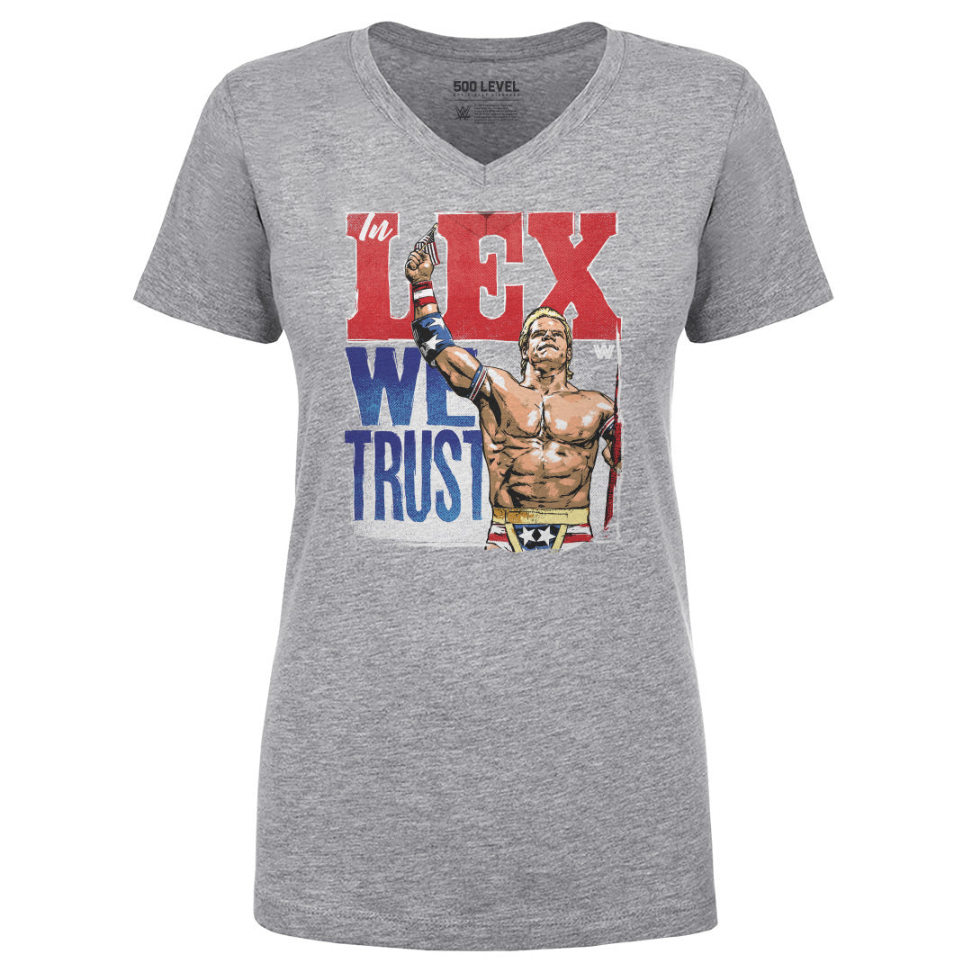 Lex Luger Women's V-Neck T-Shirt | 500 LEVEL