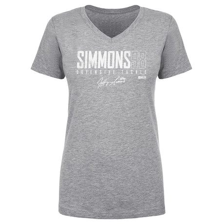 Jeffery Simmons Women's V-Neck T-Shirt | 500 LEVEL