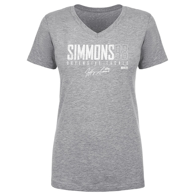 Jeffery Simmons Women's V-Neck T-Shirt | 500 LEVEL