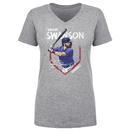 Dansby Swanson Women's V-Neck T-Shirt | 500 LEVEL