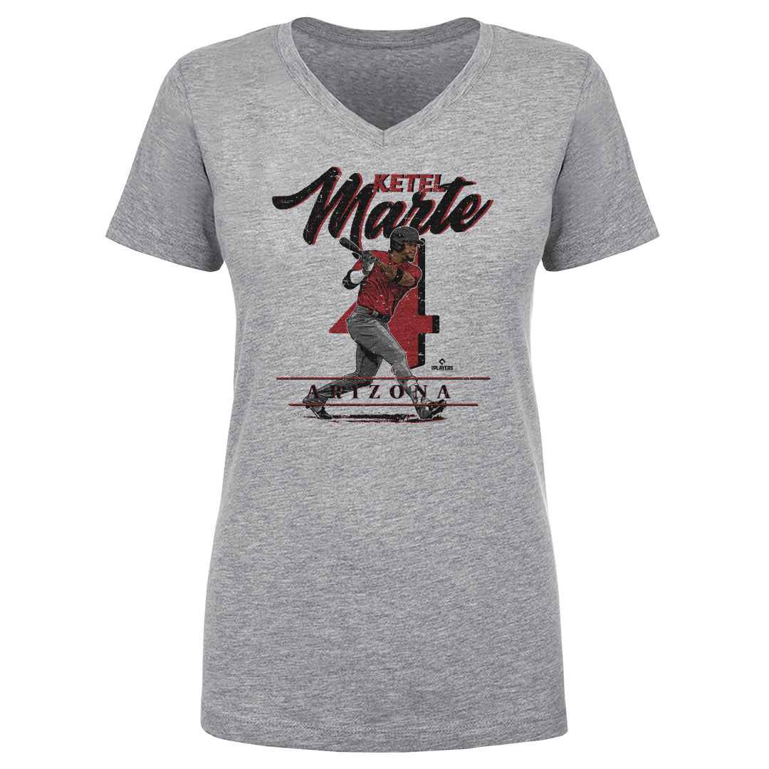Ketel Marte Women's V-Neck T-Shirt | 500 LEVEL