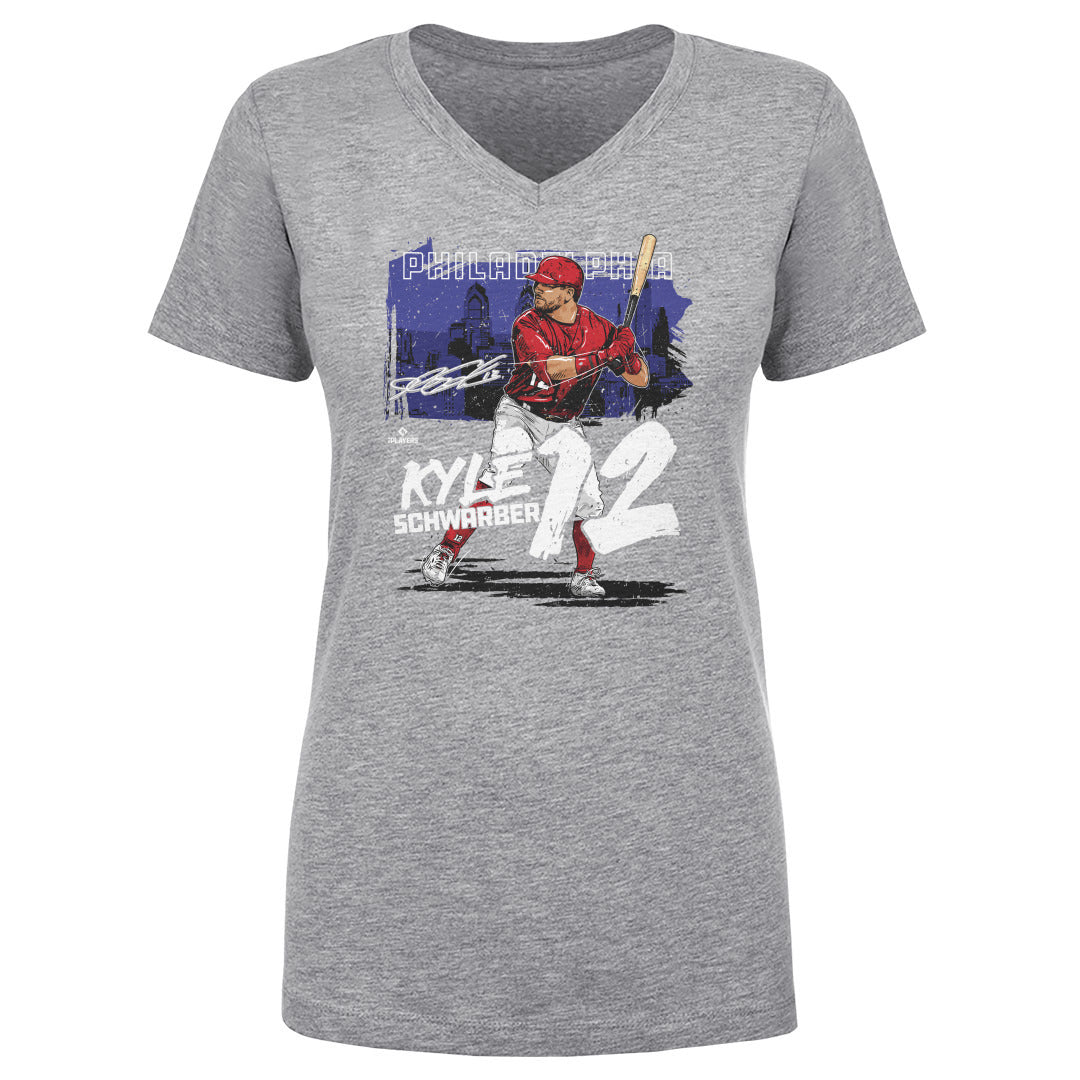 Kyle Schwarber Women's V-Neck T-Shirt | 500 LEVEL