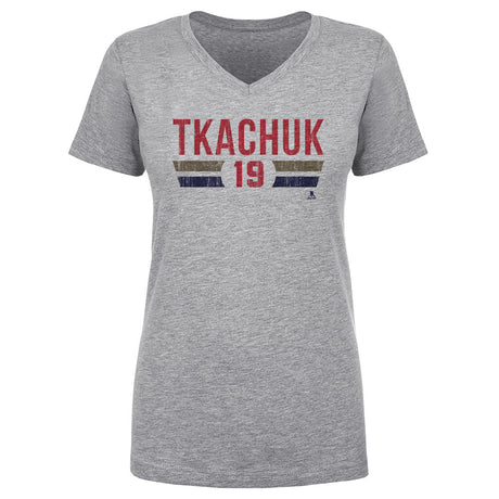 Matthew Tkachuk Women's V-Neck T-Shirt | 500 LEVEL