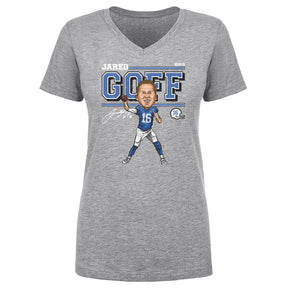 Jared Goff Women's V-Neck T-Shirt | 500 LEVEL