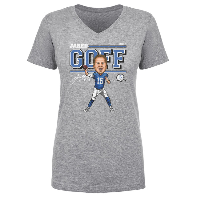 Jared Goff Women's V-Neck T-Shirt | 500 LEVEL