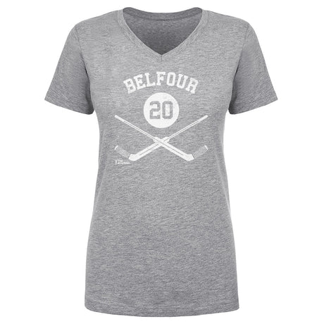 Ed Belfour Women's V-Neck T-Shirt | 500 LEVEL