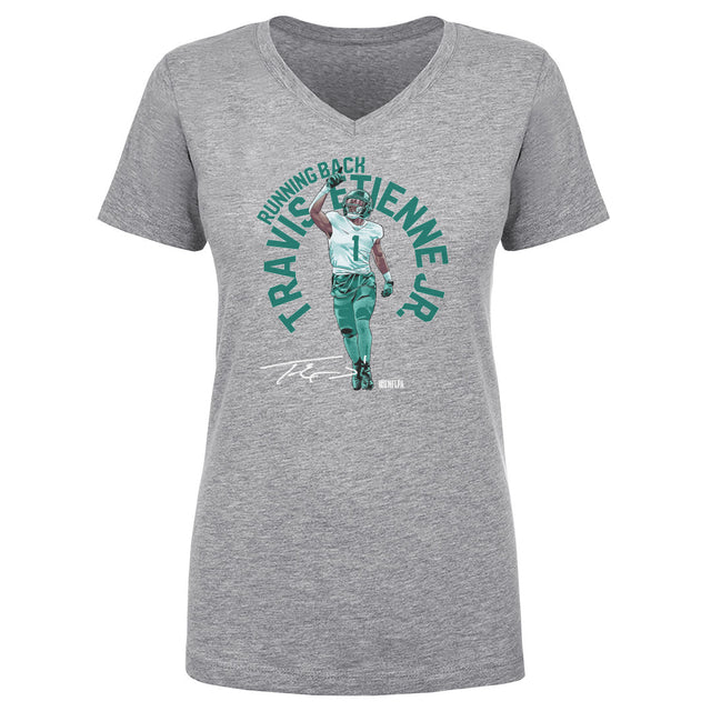 Travis Etienne Women's V-Neck T-Shirt | 500 LEVEL