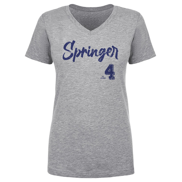 George Springer Women's V-Neck T-Shirt | 500 LEVEL