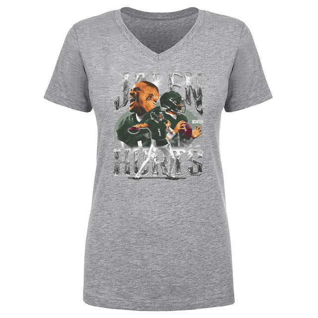 Jalen Hurts Women's V-Neck T-Shirt | 500 LEVEL