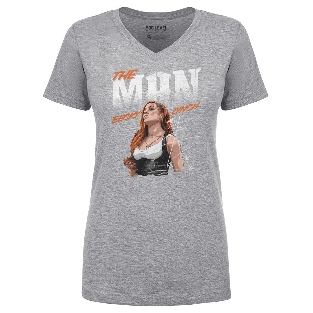 Becky Lynch Women's V-Neck T-Shirt | 500 LEVEL