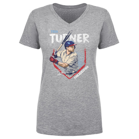 Trea Turner Women's V-Neck T-Shirt | 500 LEVEL