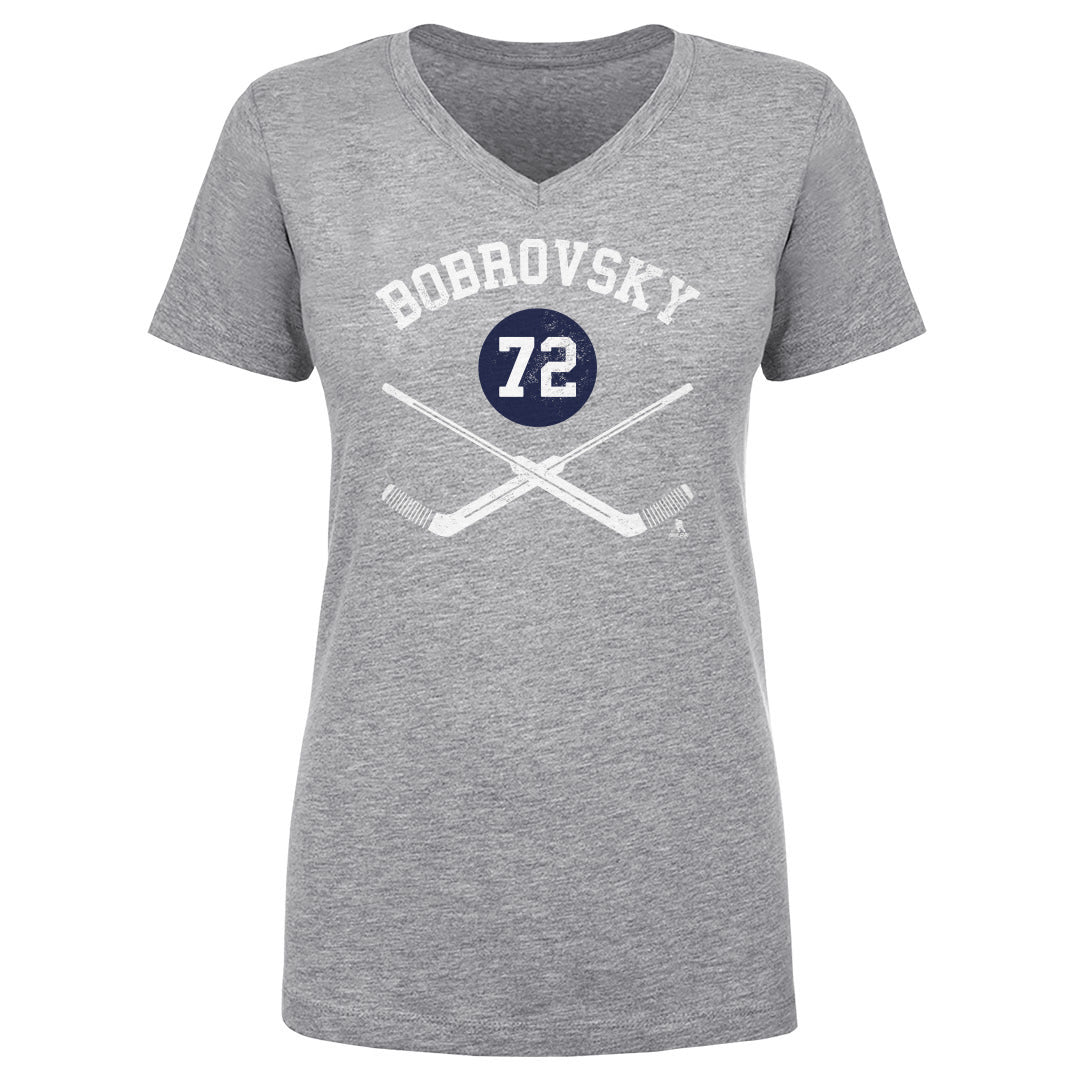 Sergei Bobrovsky Women&#39;s V-Neck T-Shirt | 500 LEVEL