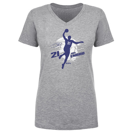 Joel Embiid Women's V-Neck T-Shirt | 500 LEVEL