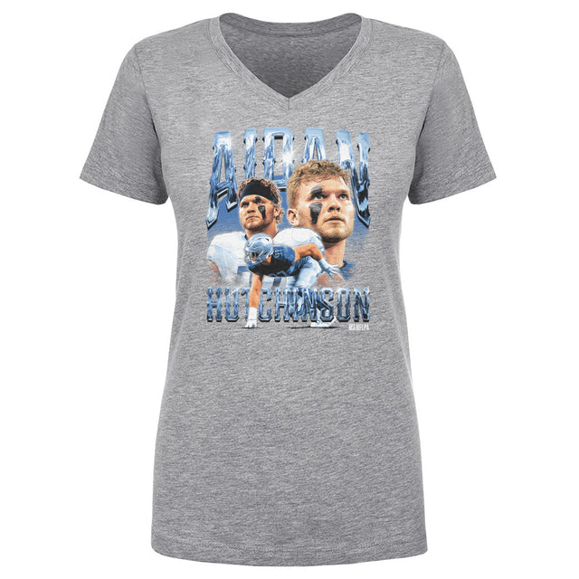 Aidan Hutchinson Women's V-Neck T-Shirt | 500 LEVEL