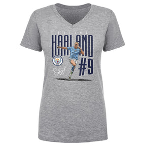 Erling Haaland Women's V-Neck T-Shirt | 500 LEVEL