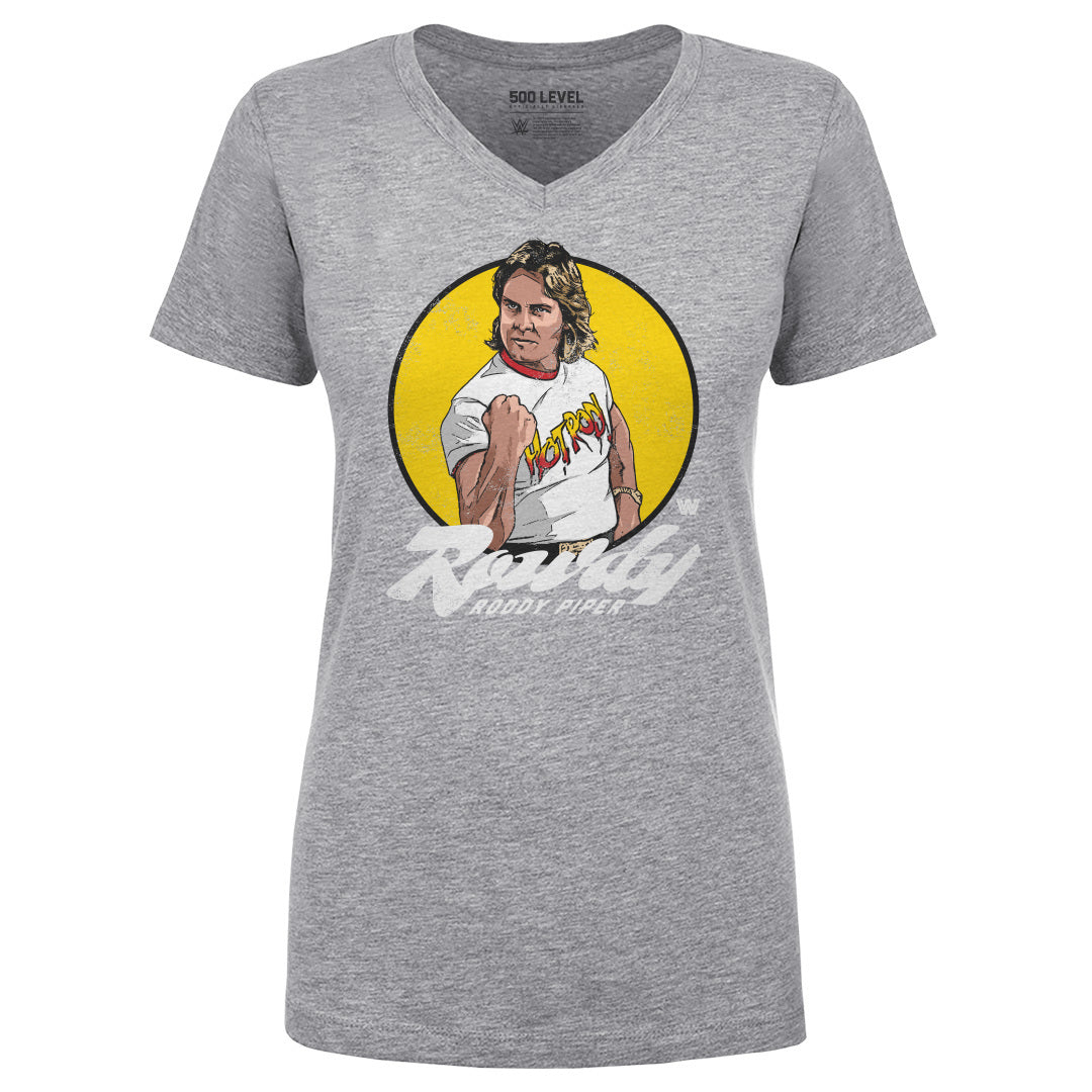 Roddy Piper Women&#39;s V-Neck T-Shirt | 500 LEVEL