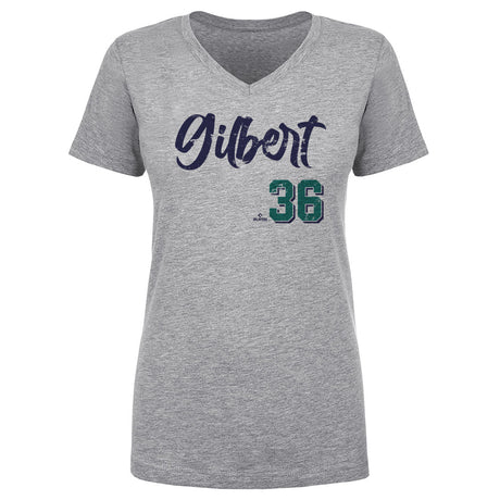 Logan Gilbert Women's V-Neck T-Shirt | 500 LEVEL