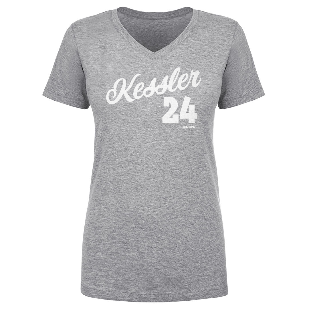 Walker Kessler Women's V-Neck T-Shirt | 500 LEVEL