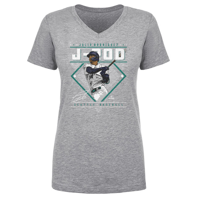 Julio Rodriguez Women's V-Neck T-Shirt | 500 LEVEL
