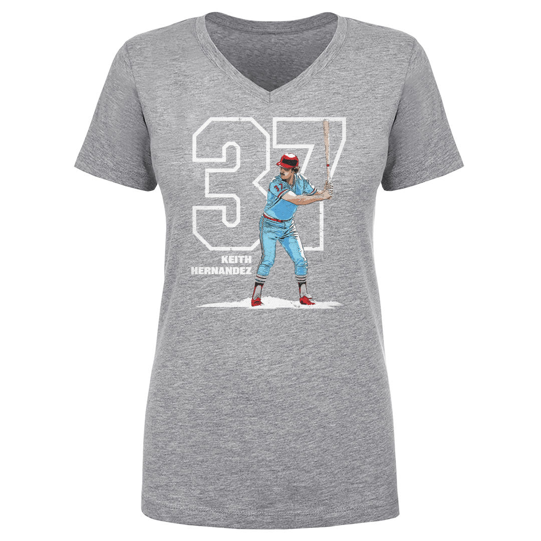 Keith Hernandez Women's V-Neck T-Shirt | 500 LEVEL