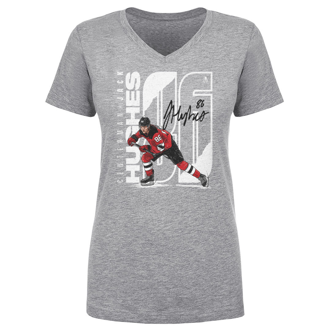 Jack Hughes Women's V-Neck T-Shirt | 500 LEVEL