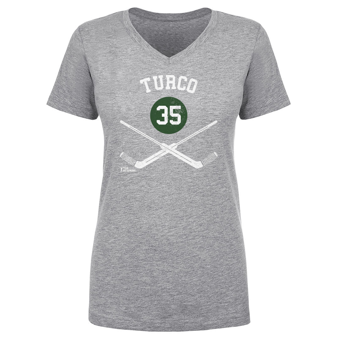 Marty Turco Women&#39;s V-Neck T-Shirt | 500 LEVEL