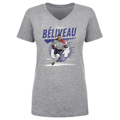 Jean Beliveau Women's V-Neck T-Shirt | 500 LEVEL