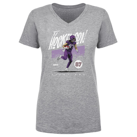 T.J. Hockenson Women's V-Neck T-Shirt | 500 LEVEL