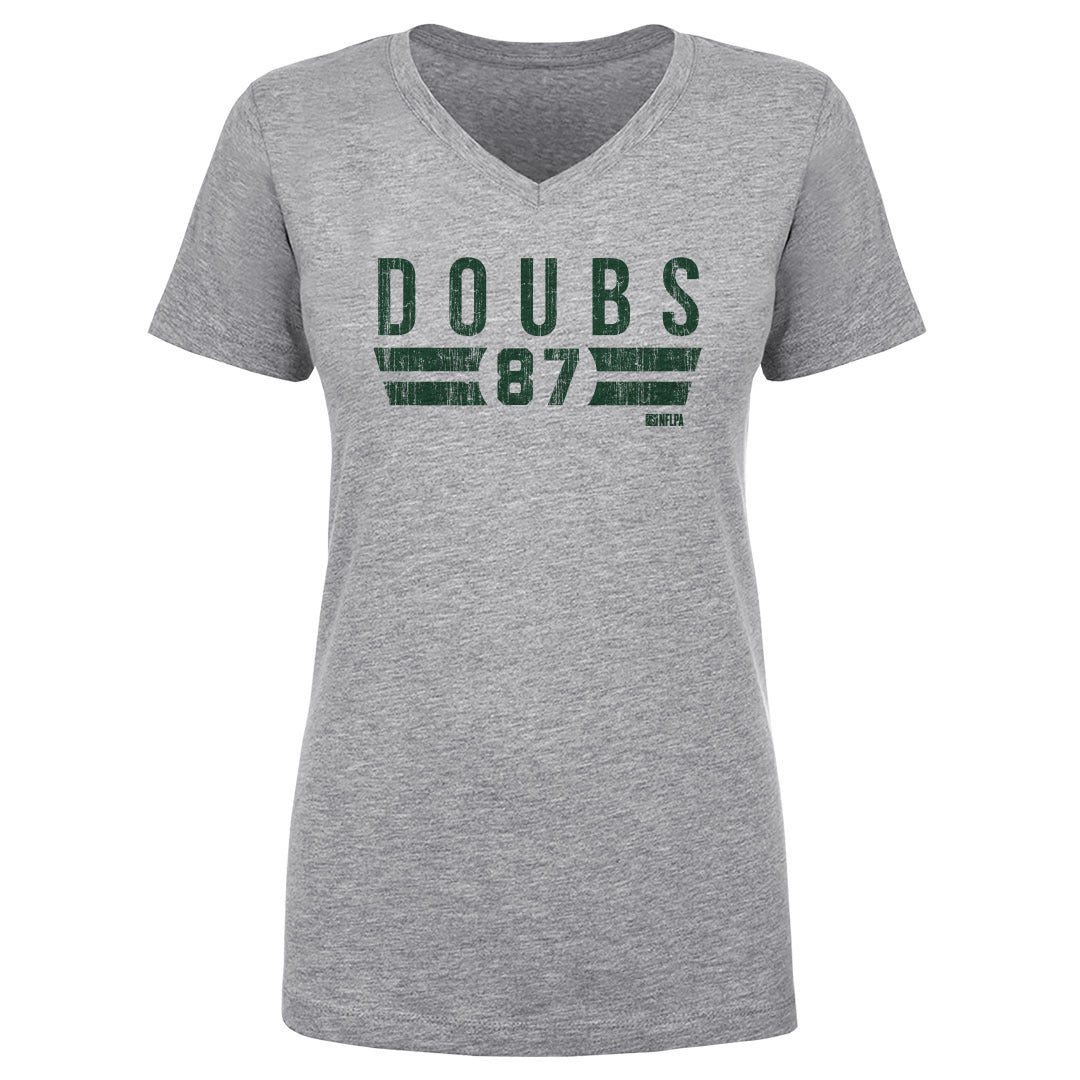 Romeo Doubs Women's V-Neck T-Shirt | 500 LEVEL