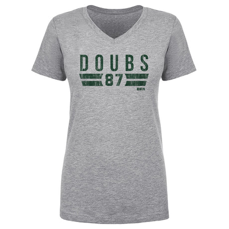 Romeo Doubs Women's V-Neck T-Shirt | 500 LEVEL