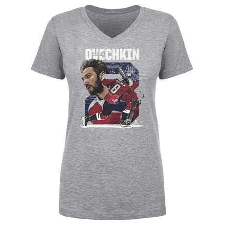 Alex Ovechkin Women's V-Neck T-Shirt | 500 LEVEL