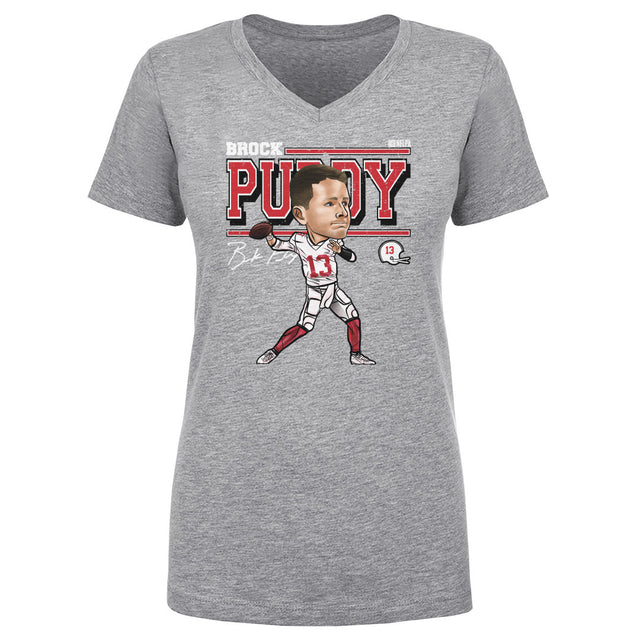 Brock Purdy Women's V-Neck T-Shirt | 500 LEVEL