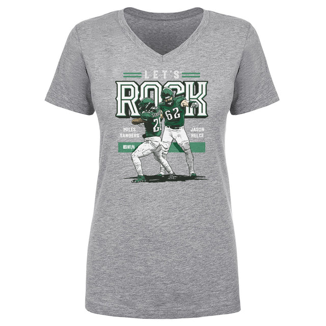 Miles Sanders Women's V-Neck T-Shirt | 500 LEVEL