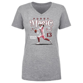 Brock Purdy Women's V-Neck T-Shirt | 500 LEVEL