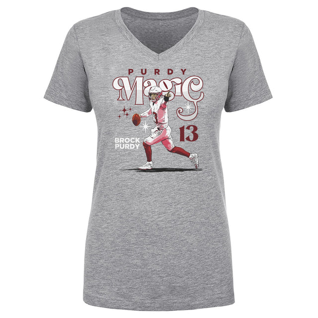 Brock Purdy Women's V-Neck T-Shirt | 500 LEVEL