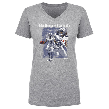 CeeDee Lamb Women's V-Neck T-Shirt | 500 LEVEL