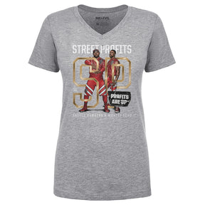 Street Profits Women's V-Neck T-Shirt | 500 LEVEL