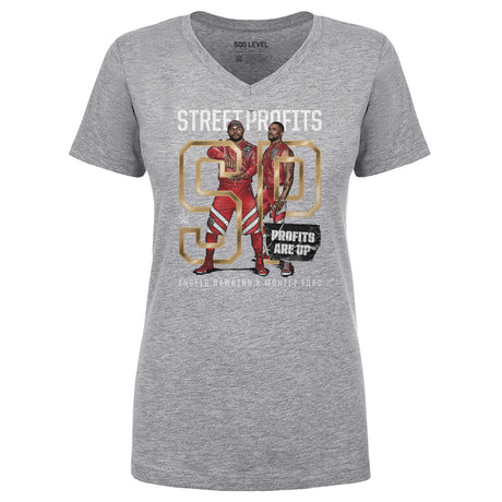Street Profits Women's V-Neck T-Shirt | 500 LEVEL